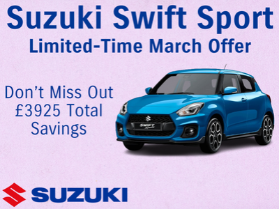 Limited Time Offer: Save £3,925 on the Suzuki Swift Sport 1.4 BoosterJet at Halesowen Motor House!