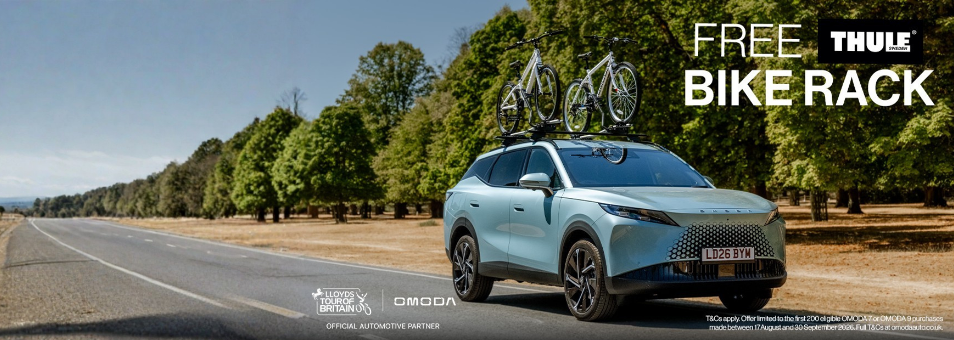 FREE Thule Bicycle Rack with Omoda 7 or Omoda 9