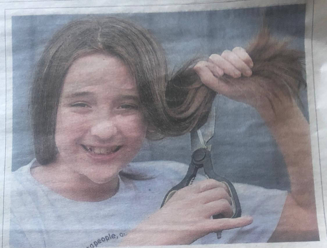 11 year old hero, Lennon donates his 3 years of hair growth to Little Princess Trust