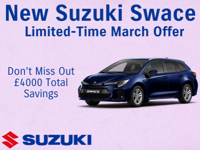 Halesowen Motor House: £4,000 Off Suzuki Swace Estate 1.8 Hybrid – Limited Time Offer!