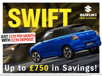 Drive the New Suzuki Swift Now and Pay Nothing Until January